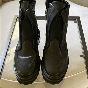 SCHUTZ Sleek Black Moto Boots